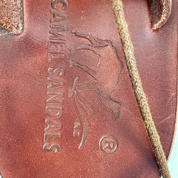 Eden Custom Handmade Brown Leather Lace-Up Gladiator Sandals Womens 37 / 6.5 US - Picture 7 of 14